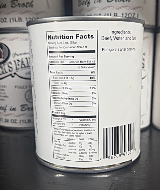 12- 28oz Canned Beef in Broth - Image 4