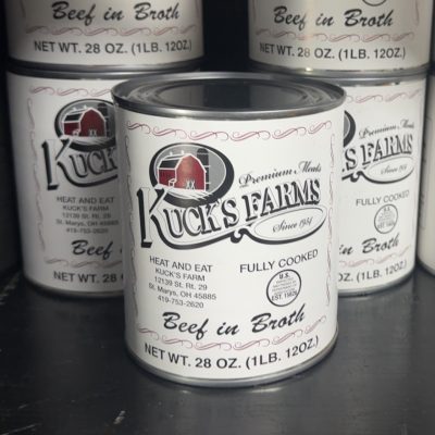 12- 28oz Canned Beef in Broth