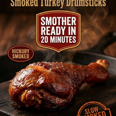 " Fall Off The Bone" Smoked Turkey Drumstick